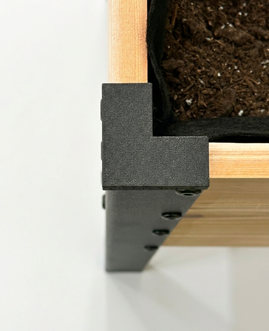 Raised Cedar Planter Box 48x19x28 | CORE