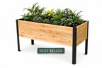 Raised Cedar Planter Box 48x19x28 | PRIME