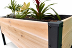 Raised Cedar Planter Box 48x19x28 | CORE