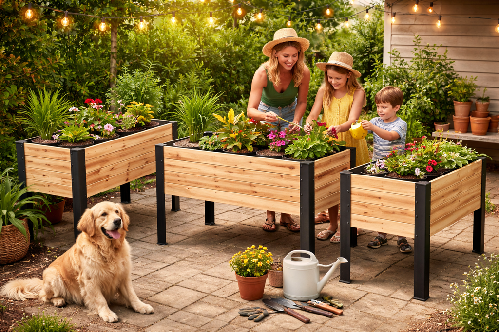 Duo Set Cedar Planter Box 48x20x28 | PRIME