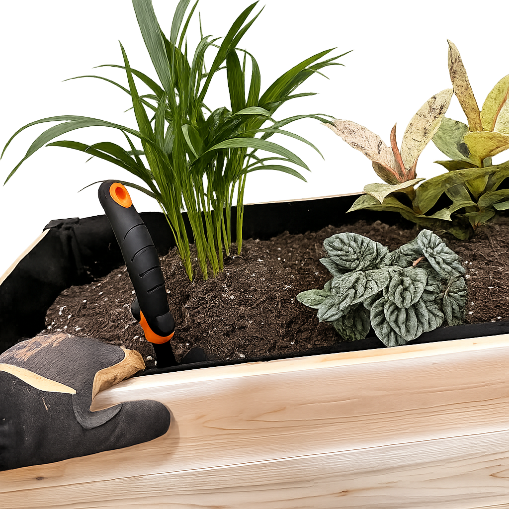 Raised Cedar Planter Box 48x19x28 | CORE