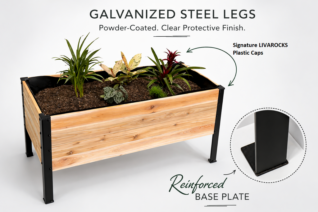 Duo Set Cedar Planter Box 48x20x28 | PRIME