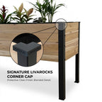 Raised Cedar Planter Box 48x19x28 | CORE