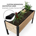 Raised Cedar Planter Box 48x19x28 | CORE