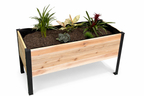 Raised Cedar Planter Box 48x19x28 | CORE