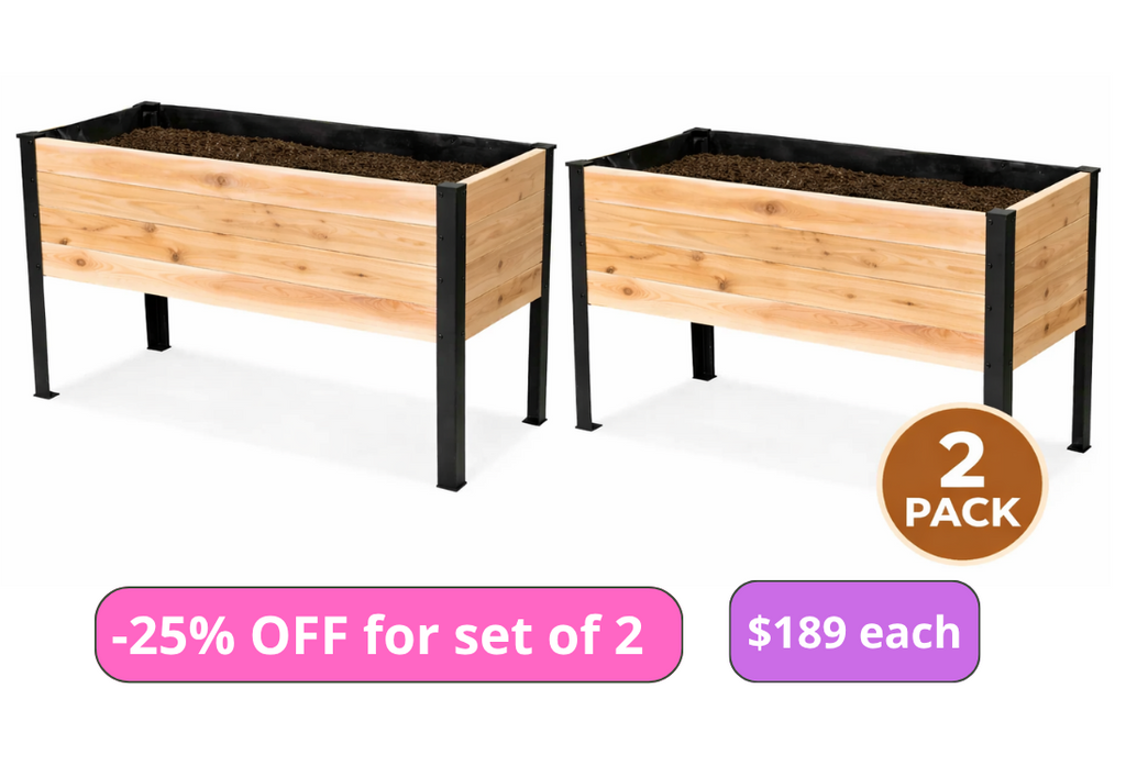 Duo Set Cedar Planter Box 48x20x28 | CORE