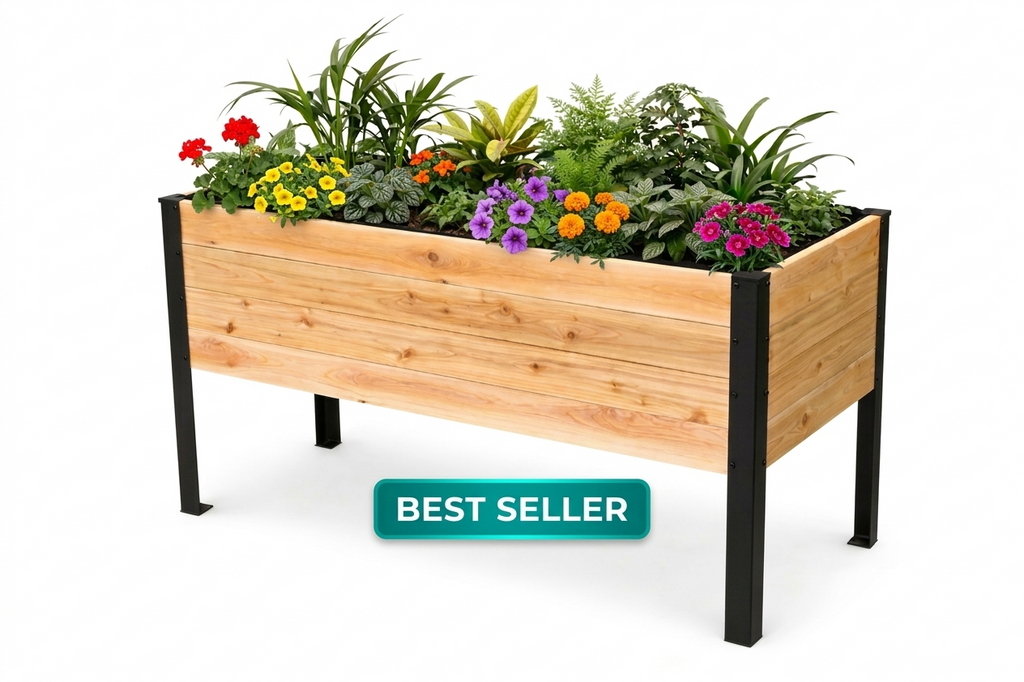 Cedar Planter Box 48x20x28 – Western Red Cedar