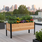 Raised Cedar Planter Box 48x19x28 | PRIME
